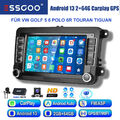 Android 13 DAB+ Autoradio Carplay GPS Für VW Golf 5 6 Touran T5 Passat B6 B7 KAM