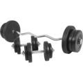 GORILLA SPORTS® Hantelset 70kg Gewichte SZ Curlstange Kurzhanteln Hantelscheiben