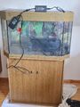 aquarium sechseckig 120 l komplett mit unterschrank gebraucht