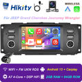 2+64GB CarPlay Android 13 Autoradio GPS Für Jeep Chrysler Dodge GPS Navi AHD MIC