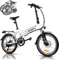 20 Zoll Klappbar Elektrofahrrad 250W MYATU E-Bike Pedelec 36V 10,4Ah City 7-Gang