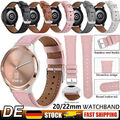 DE Echtes Leder Armband für Garmin Venu SQ 2 Plus/Vivoactive 4/Move 3 Venu Style