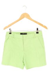 HALLHUBER Damen Shorts Gr. 34 Grün Baumwolle Sommer