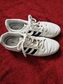 Adidas Low Sneakers weiss-schwarz, Gr. 38 2/3