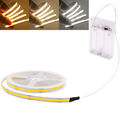 COB LED Strip Batterie Betrieben Leiste Streifen Band Licht Leuchte Lichterkette