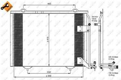 NRF 35463 Kondensator Klimaanlage passend für MERCEDES-BENZ SLK (R170)