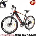 NEW E-Bike,27,5 ZollE-Mountainbike Herren Damen Elektrofahrrad Alu MTB 7 Gänge