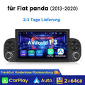 Android13 7" Autoradio Für Fiat Panda 2012-2020 GPS Navi WIFI SWC 2+64GB Carplay