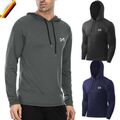 Sportshirt Herren Funktionsshirt Langarm Laufshirt Fitnessshirt Atmungsaktiv