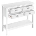 Konsolentisch Beistelltisch Sideboard Flurtisch Schminktisch mit 4 Schubladen