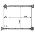 Wärmetauscher Innenraumheizung MAHLE AH 256 000S für Seat VW Audi Skoda Cupra A3