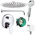 Hansgrohe Focus Unterputz Duscharmatur Set ibox Armatur Duschteller 30 cm