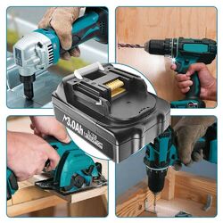 2x Für Makita Akku 18V 6,0Ah 9000mAh BL1860B BL1850B BL1830B / DC18RD Ladegerät