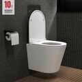 Spülrandlos Wand WC Hänge WC + WC Sitz (mit Softclose) richtig WC in Badezimmer!
