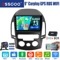 DAB+ 64GB Android 14 Autoradio GPS Navi Bluetooth Kamera Für Hyundai i30 2006-11
