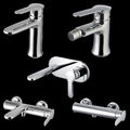 Design Waschtisch Wand Bidet Dusch Badewannen armatur mischer wasserhahn chrom