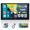 7" Doppel 2DIN Android 13 AUTORADIO mit Navigation NAVI Bluetooth GPS 16GB +Cam