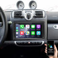 Android 13 Apple Carplay Autoradio Für Smart Fortwo 2005-2010 GPS Navi WIFI RDS