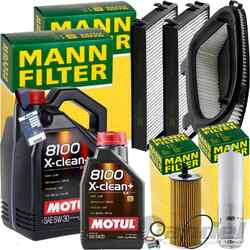 MANN INSPEKTIONSKIT+6L MOTUL 5W-30 ÖL passend für BMW X5 F15 F85 x/s drive 25d