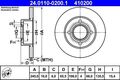 2x ATE Bremsscheibe 24.0110-0200.1 für AUDI