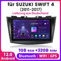 9"Android13 Autoradio GPS Navi WIFI BT FM DAB Für Suzuki Swift IV FZ 2011-2017