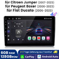 Für Fiat Ducato 2006-2023 9"Android13 Autoradio GPS CarPlay 2+64G SWC WIFI DAB+