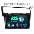 128GB 10.1" Android 13 Apple Carplay Autoradio GPS Navi DSP für VW Golf VII MK7