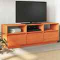 TV Schrank Lowboard Fernsehtisch Fernsehschrank Massivholz Kiefer vidaXL