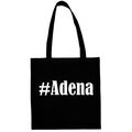 Tasche Beutel Baumwolltasche #Adena Hashtag Einkaufstasche Schulbeutel Turnbeute