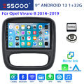 CarPlay Android 13 Autoradio BT GPS NAVI WIF RDS 32G Für 2014-2019 Opel Vivaro B