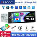 6.86" 2G+32G Android 13 Wireless Carplay 1 Din Autoradio GPS Navi WiFi FM RDS BT