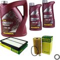 MANN-FILTER Inspektionspaket 7 L MANNOL Energy Premium 5W-30 für Hyundai Santa