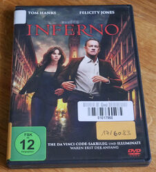 Inferno (2016) Thriller (Tom Hanks, Felicity Jones, Irrfan Khan) DVD