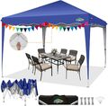 3x3M Pop Up Pavillon Faltpavillon Partyzelt Pavillion Wasserdicht UV-Schutz