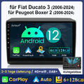 6+128G Android 12 Carplay Autoradio Für Fiat Ducato Peugeot Boxer Citroen Jumper