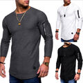 New Behype Herren T-Shirt Oversize Longsleeve Pullover Sweatshirt Langarm-Shirts