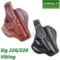 Leder- Gürtelholster JORALTI Mod Pancake für Sig 226/228 Viking; Pistolentasche