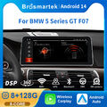 12.3" Android 14 Autoradio CarPlay GPS Navi 8-Kern 4G LTE Für BMW 5er F07 CIC