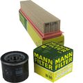 MANN-FILTER Filtersatz Ölfilter Luftfilter für Renault Twingo II 1.2 16V Clio