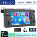 DAB 7" Apple Carplay Autoradio Android 13 GPS Nav Für BMW E46 3er 318 320 325 M3