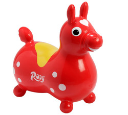 Rody Sprung- u. Hüpftier Ledraplastic 8002 Jakobs 4019960 - Rody Hüpfpferd, rot