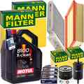 MANN INSPEKTIONSPAKET+5L LIQUI MOLY 5W40 ÖL passend für RENAULT CLIO III 1.5-2.0