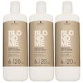 Schwarzkopf Blondme 6 % 3 x 1000 ml Oxydant Entwickler Set