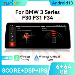 Android 13 Autoradio 6+64G GPS Navi BT5.0 4G CarPlay Für BMW F31 F30 F33 F32 NBT