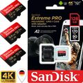 SanDisk Extreme Pro micro SD Speicherkarte 32GB 64GB 128GB 256GB 4K U3 V30