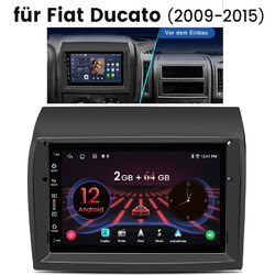 DAB+ Apple Carplay 64GB Android 12 Autoradio GPS Für Fiat Ducato Citroen Jumper