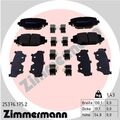 Bremsbelagsatz Scheibenbremse ZIMMERMANN 25376.175.2 für VW ROUTAN FIAT FREEMONT