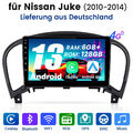 CarPlay Für Nissan Juke J15 2010-2014 Autoradio Android 13 GPS Navi WIFI 6+128GB