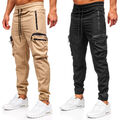 Laufhose Sporthose Trainingshose Jogger Unifarben Cargo Basic Herren BOLF Sport 