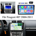 32GB Autoradio Für Peugeot 407 2004-2011 Carplay Android 13.0 Navi RDS Wifi +DAB